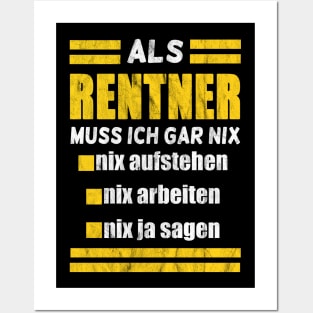 Rentner muss nix Posters and Art